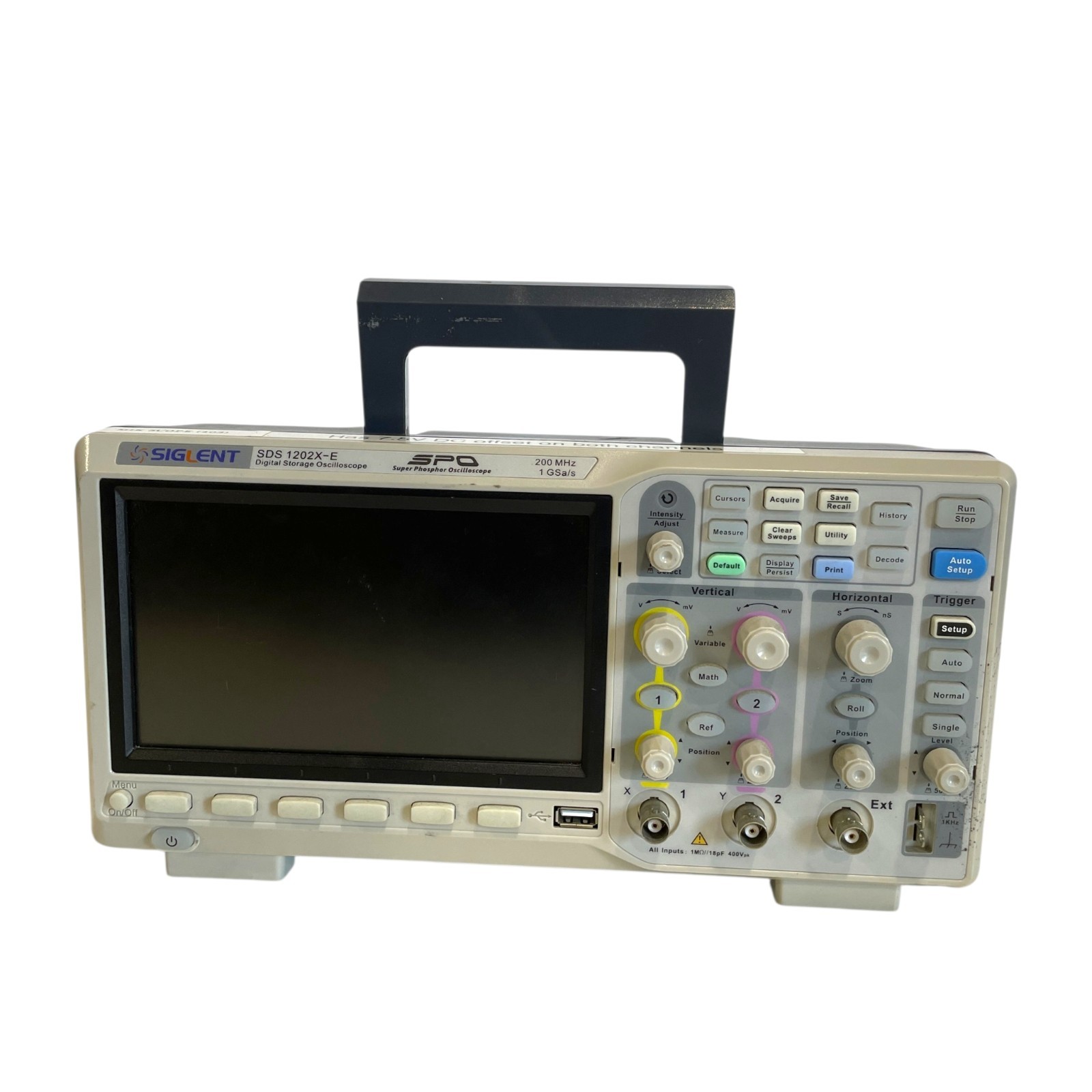 SIGLENT SDS1202X-E 200MHz 2-Channel Digital Storage Oscilloscope For Parts,TESTE