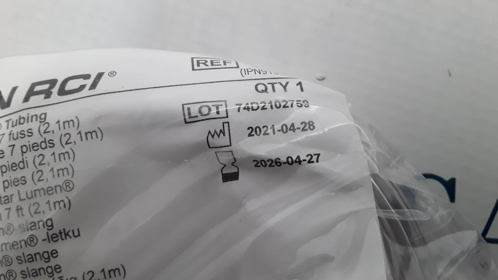 Teleflex Hudson RCI 7ft Star Lumen Tubing Lot of 18 REF 1115