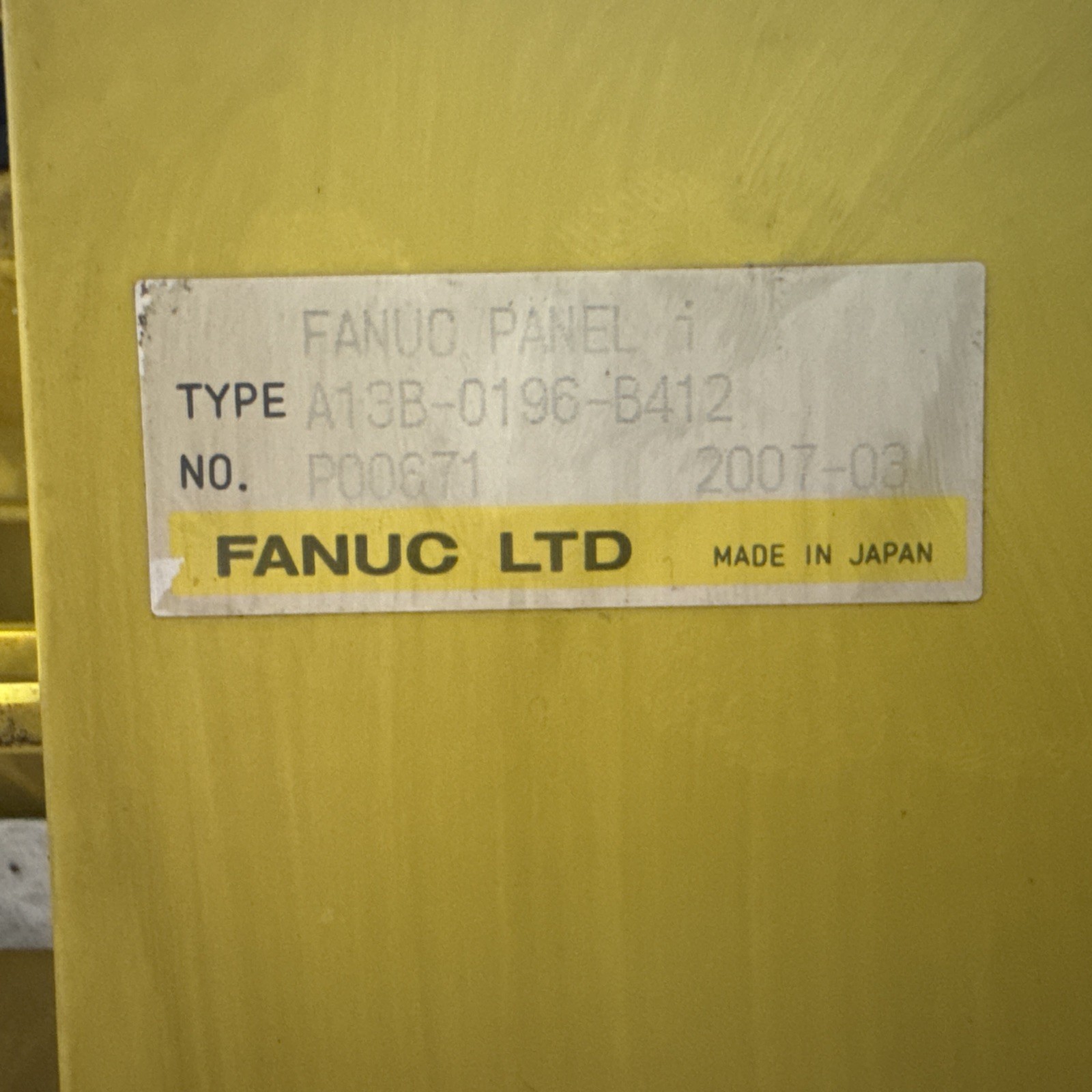 FANUC 180i A13B-0196-B412 PANEL; A08B-0084-D432 BASE UNIT; A08B-0084-C120/F