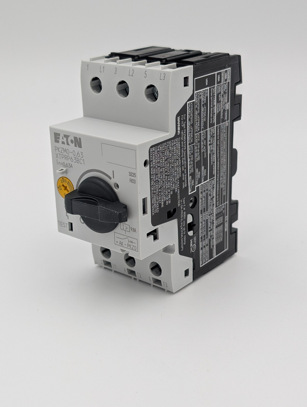 EATON Thermal Magnetic Circuit Breaker Motor Protect PKZM0-0.63 0.12 kW US New