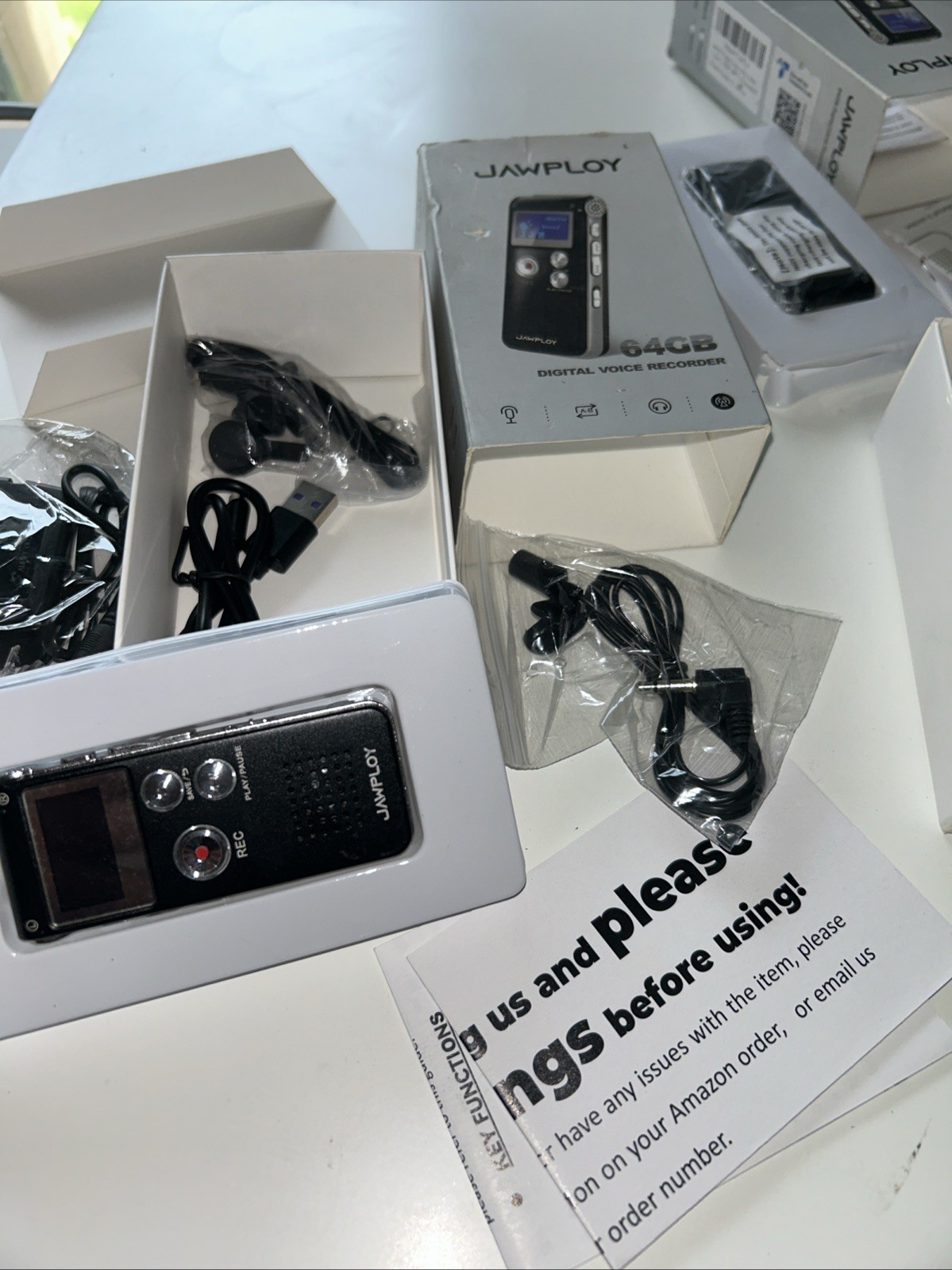 x2 – Jawploy Digital Voice Recorder 64GB Lectures Meetings Interviews DETAILS