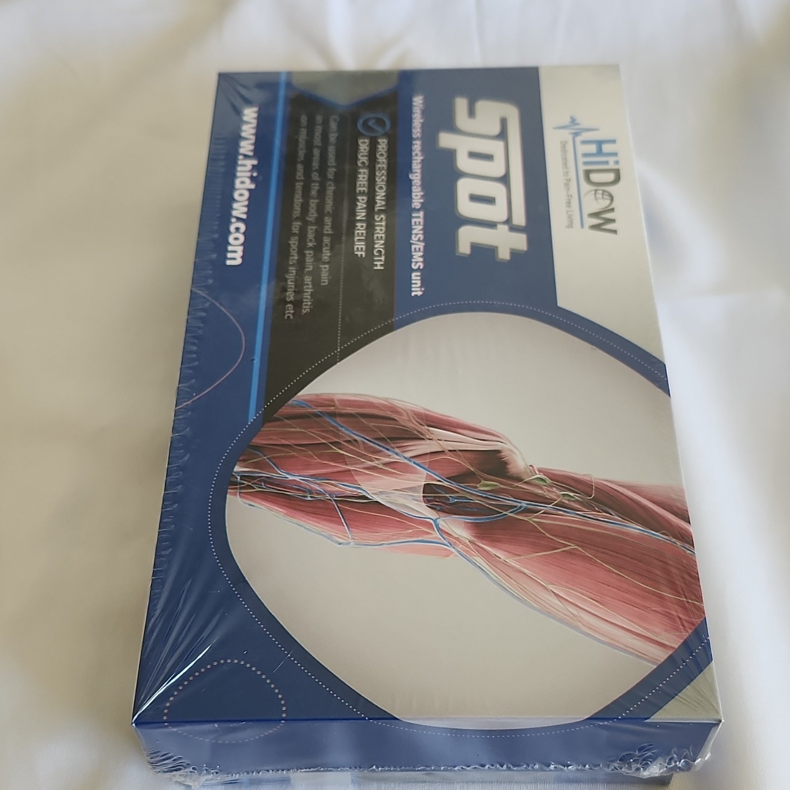 HiDow Spot Wireless TENS/EMS Rechargeable Pain Relief Device NEW Sealed