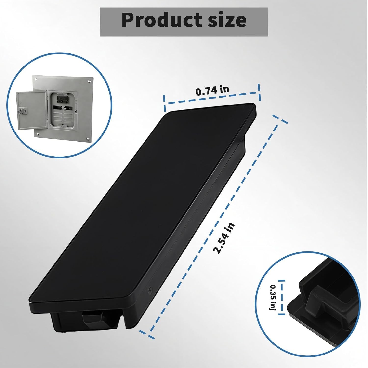 Square D QO Circuit Breaker Filler Plates – 10 Pack with Electrical Panel Label