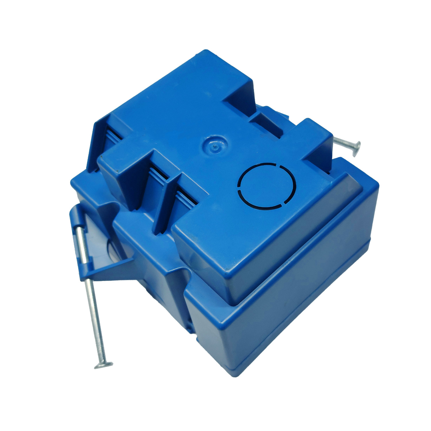 5-Pack 2-Gang Electrical Outlet/Switch Box 32 Cu In New Work Double Gang Blue