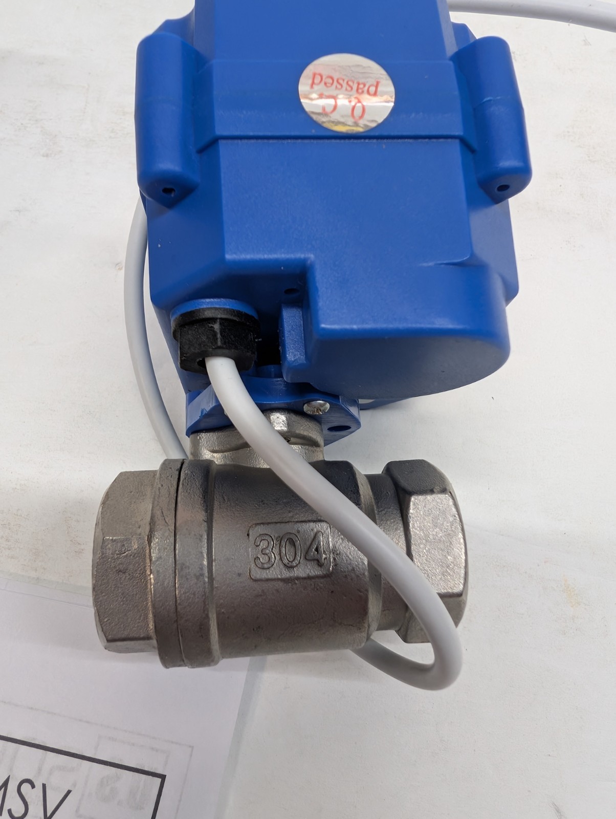 U.S. Solid Motorized Ball Valve 1/2in Full Port 9-24V AC/DC Auto Return SS