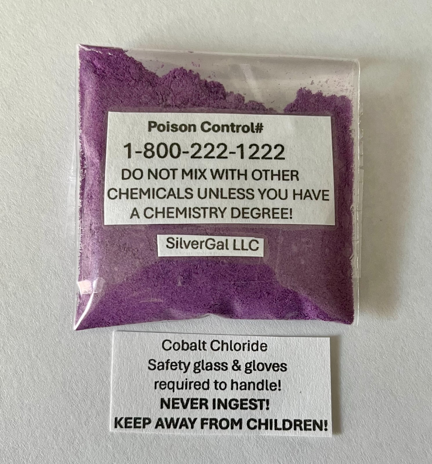 10g Cobalt Chloride 99.9%+ CoCl2 x 6(H2O) made in small batches for purity 10 g
