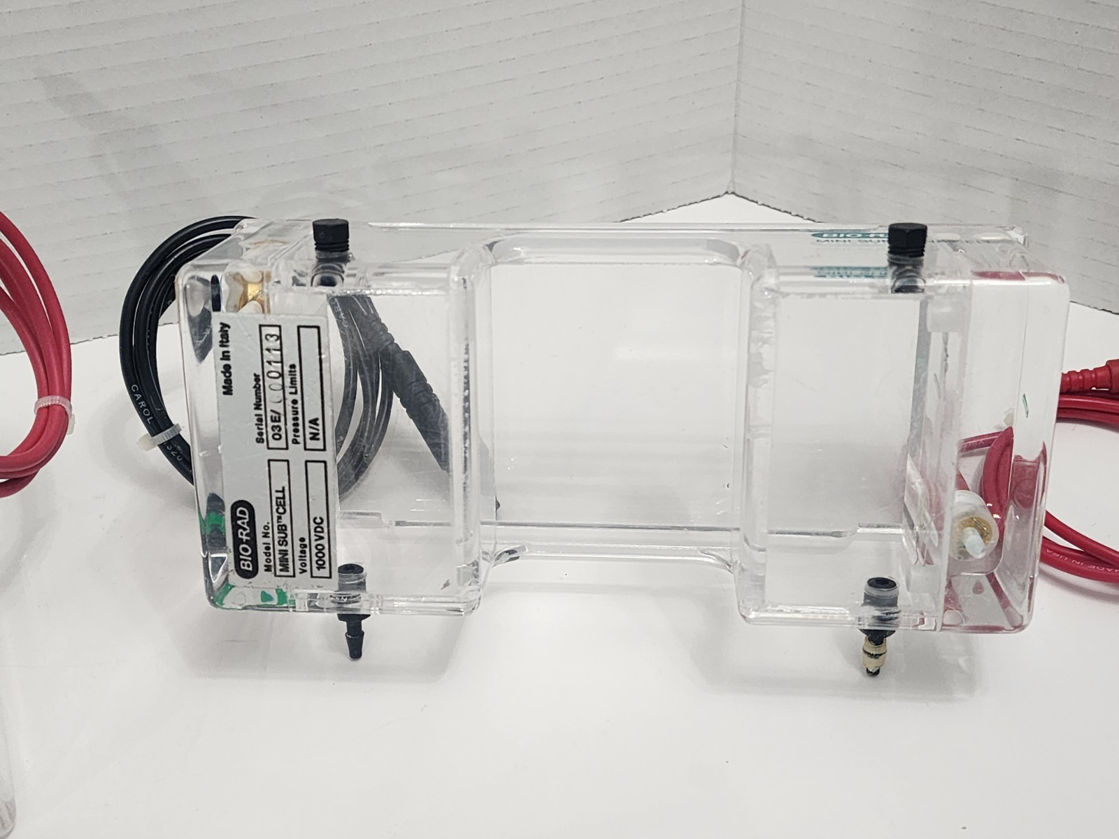 QTY 2 Bio-Rad Mini Sub DNA Cell Horizontal Electrophoresis 1000 VDC CLEAN! PBIN