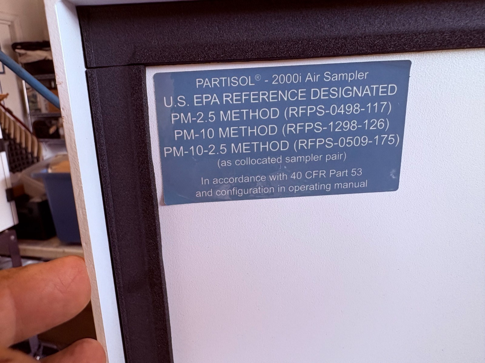 ThermoFisher Partisol 2000i particulate sampler