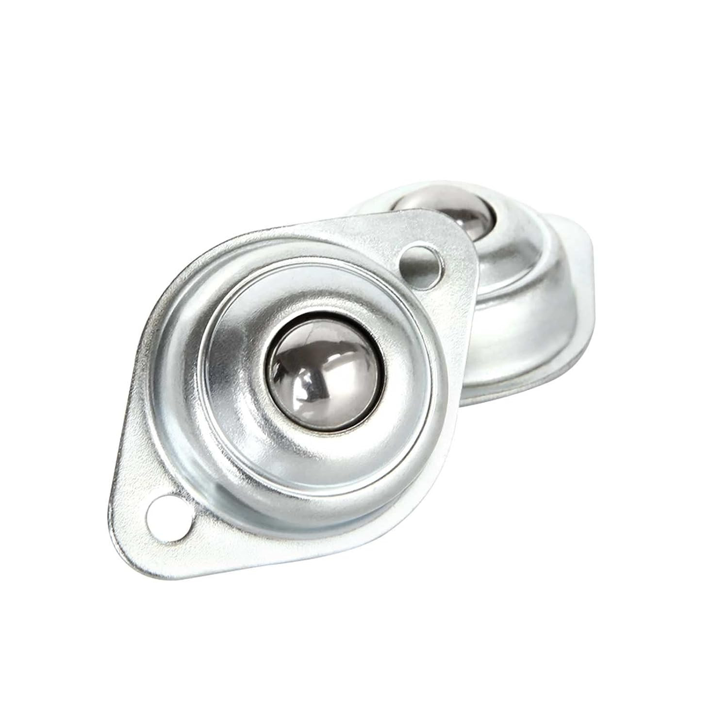16 Pack 1/2″ Roller Ball Transfer Bearings, Carbon Steel Ball Transfer Unit Swiv