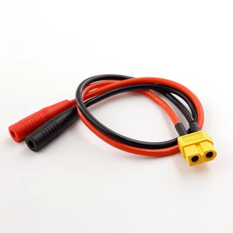 2Pcs XT60 Female to 4mm Banana Bullet Female Connector Adapter Cable 14awg 30…