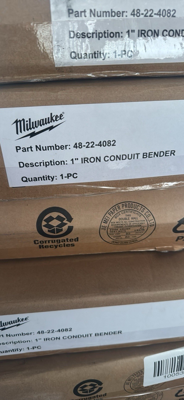 Milwaukee 48-22-4082 1-Inch EMT Iron Conduit Bender, Heavy Duty Iron Shoe