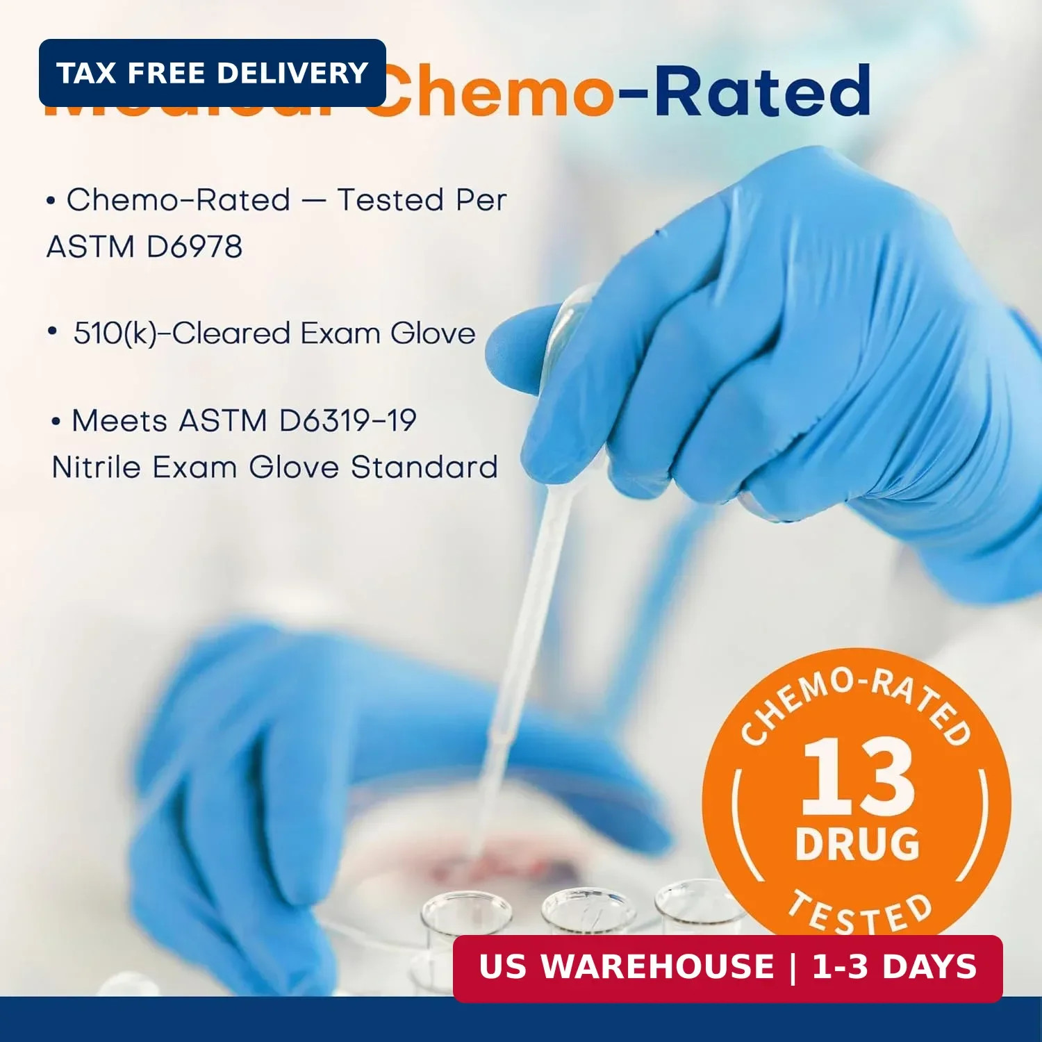 Supmedic Medical Soft Max™ Nitrile Exam Gloves, 100 Count Latex-Free Powder-Free
