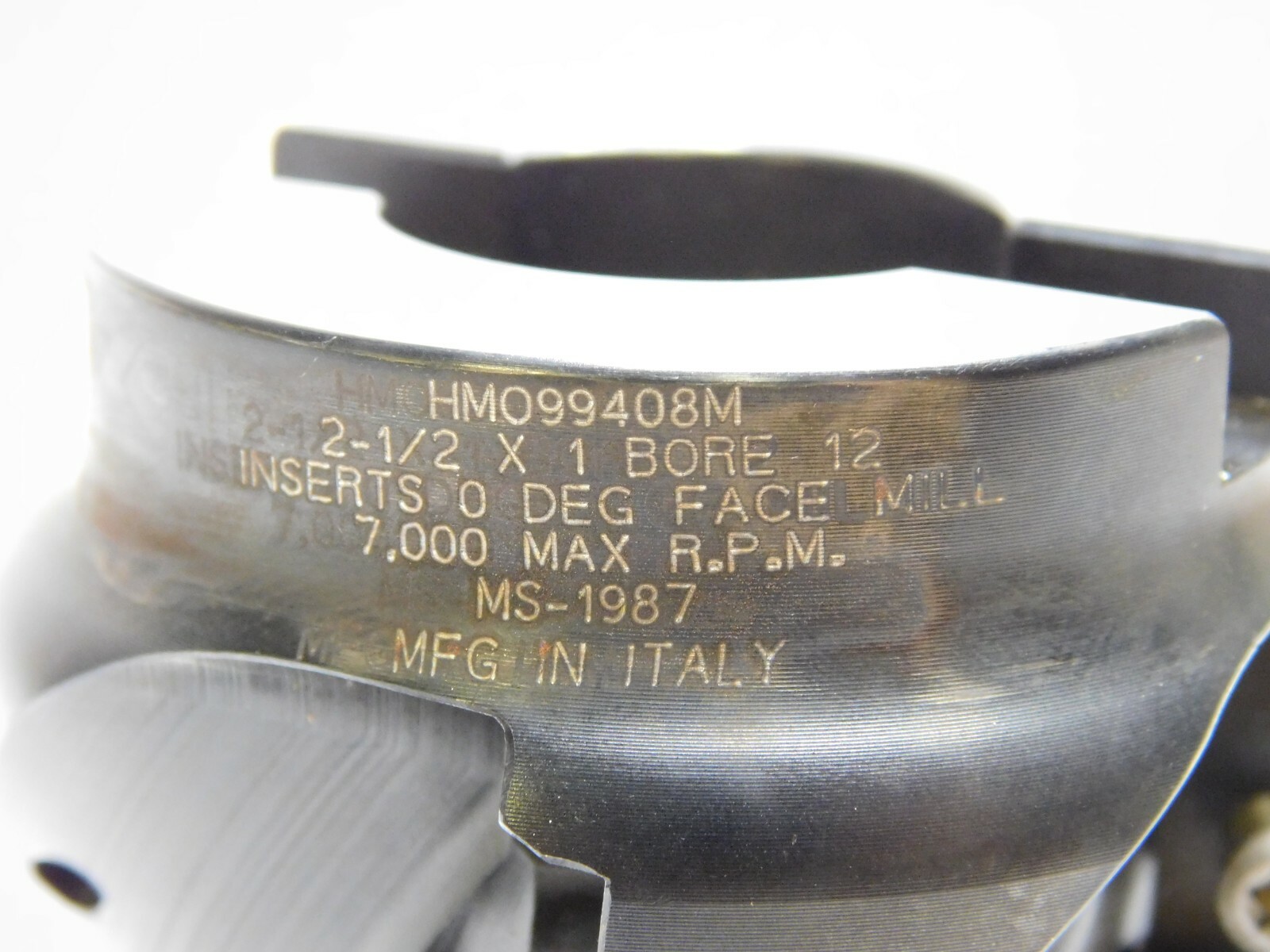 Hertel Indexable Face Mill 2-1/2" CD x 1" Bore 12 Inserts 7000 RPM HMO