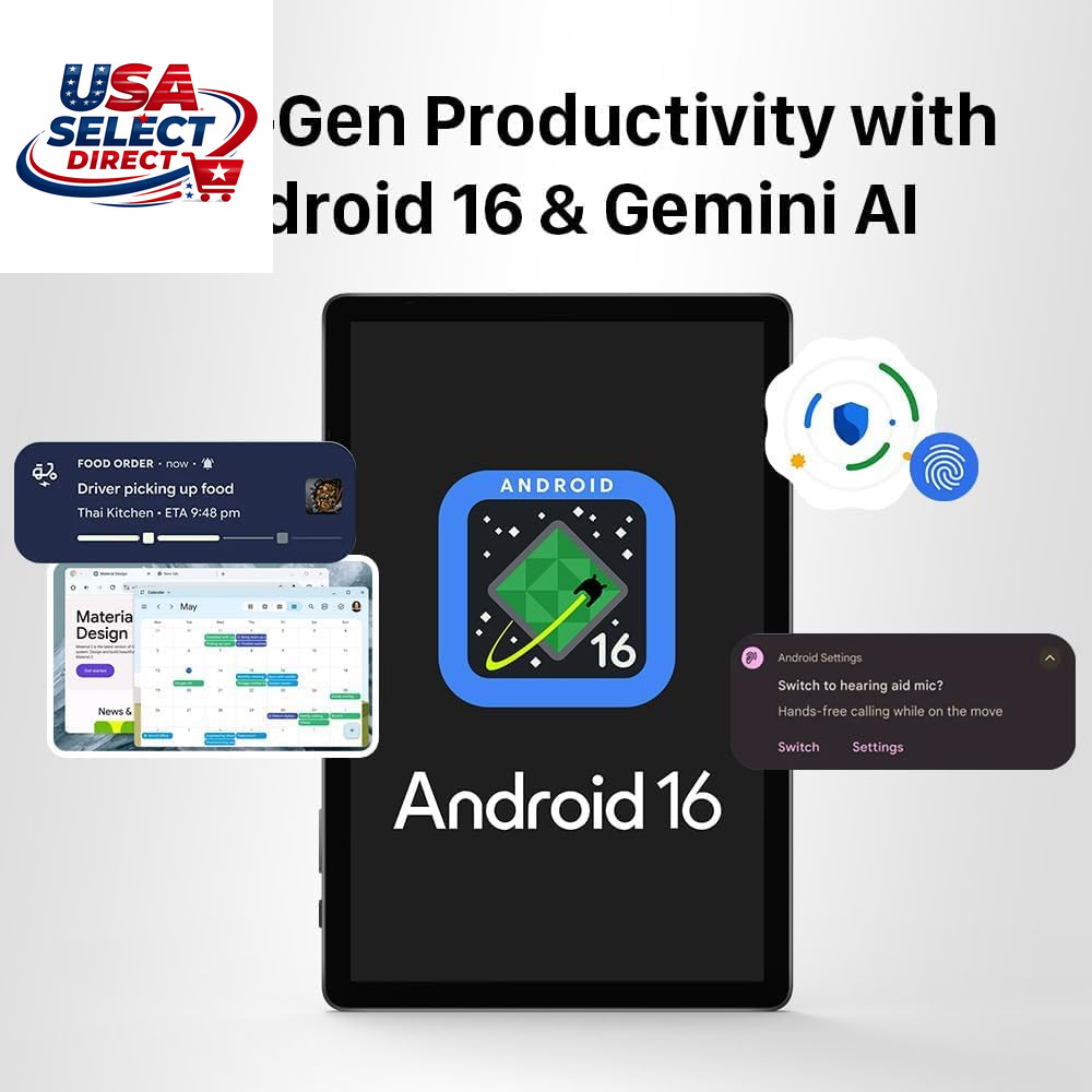 11″ Android Tablet 16, Octa-Core, 8GB RAM, 128GB Storage