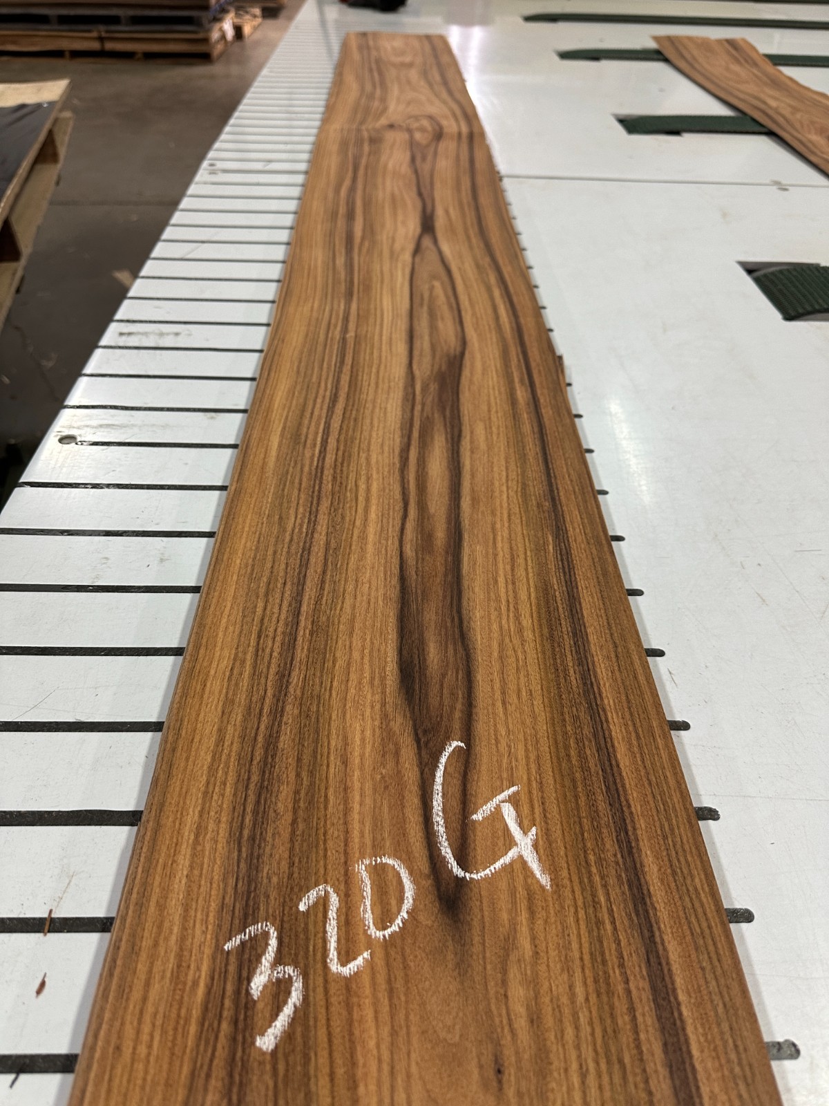 Santos Rosewood Raw Wood Veneer 2 sheets 103» x 9» 320G