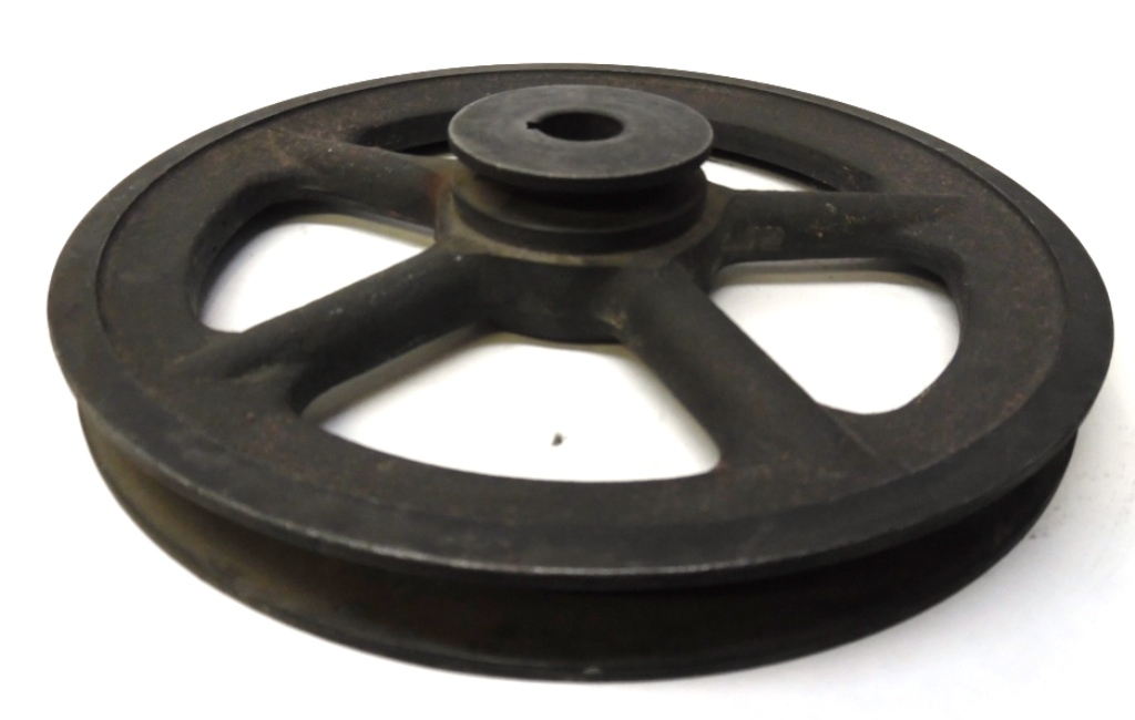 UNKNOWN BRAND PULLEY, SHEAVE, 1 GROOVE, 8 3/4″ OAD, 2 1/4″ OAD BUSHING, 3/4″ ID