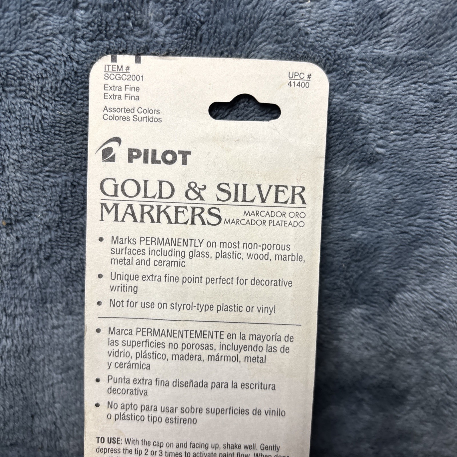 Pilot 41400 Gold & Silver Metallic Paint Marker