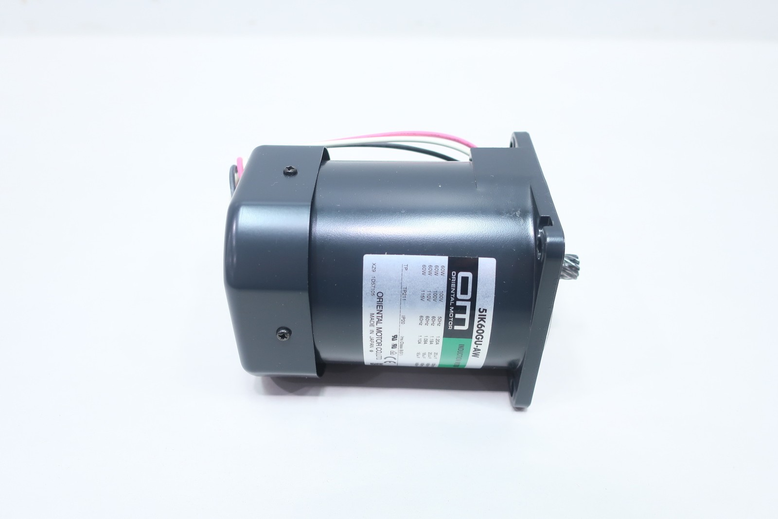 Oriental Motor 5IK60GU-AWU Induction Motor 60w 1450rpm 110/115v-ac