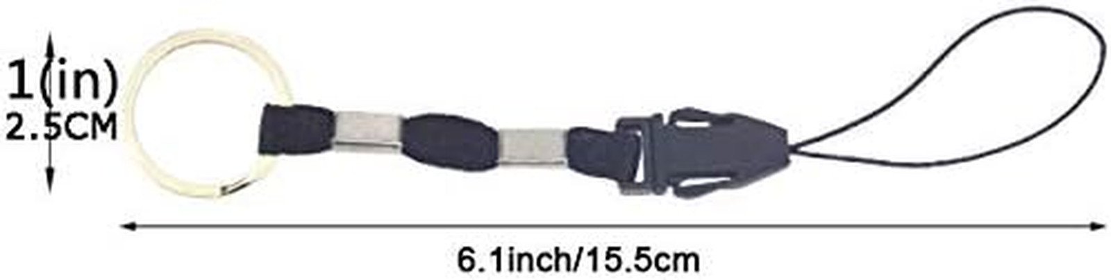 10 Pcs Nylon Finger Short Lanyards with Circular Ring Detachable,For USB