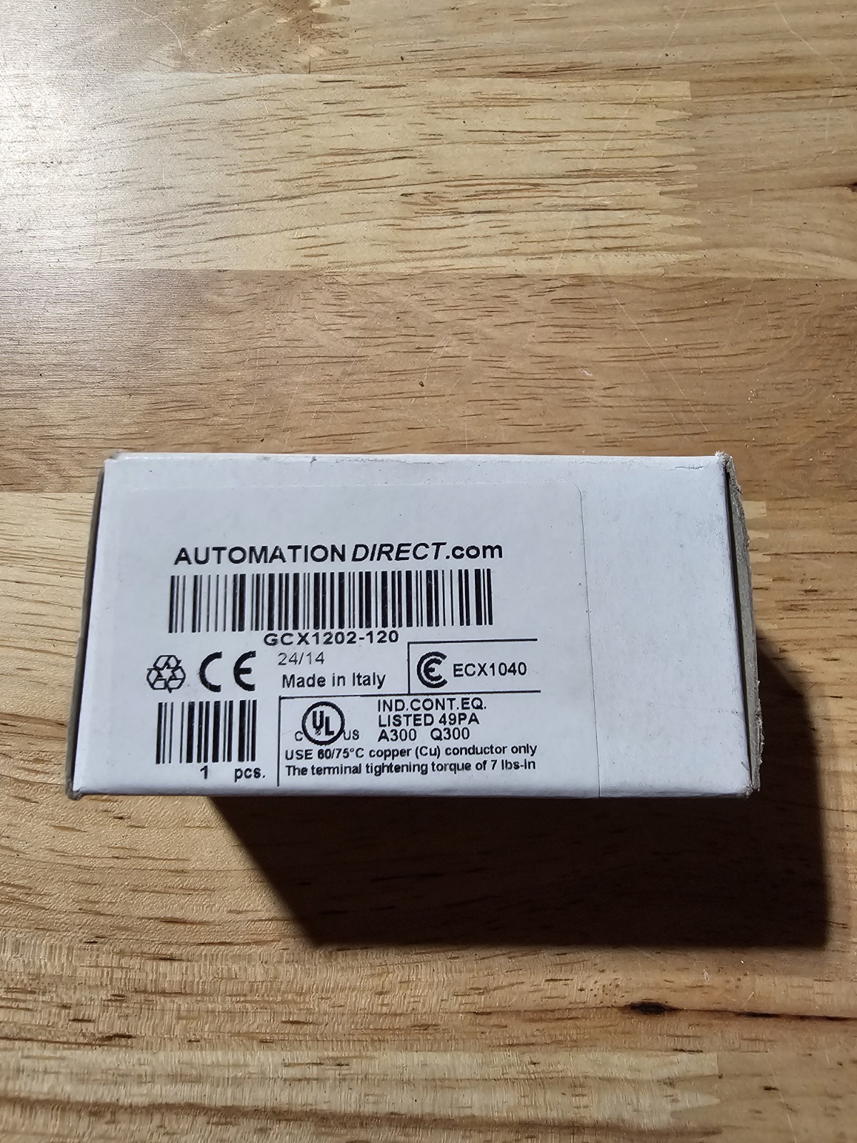 AutomationDirect GCX1202-120 22mm Green Illuminated Momentary Pushbutton 120VAC