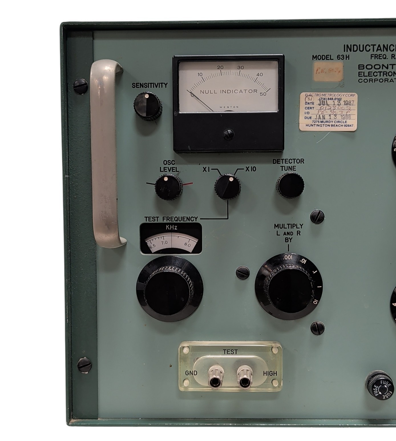 Vintage Boonton Electronics 63H Inductance Bridge 5kHz-500kHz w/ Manual – VIDEO