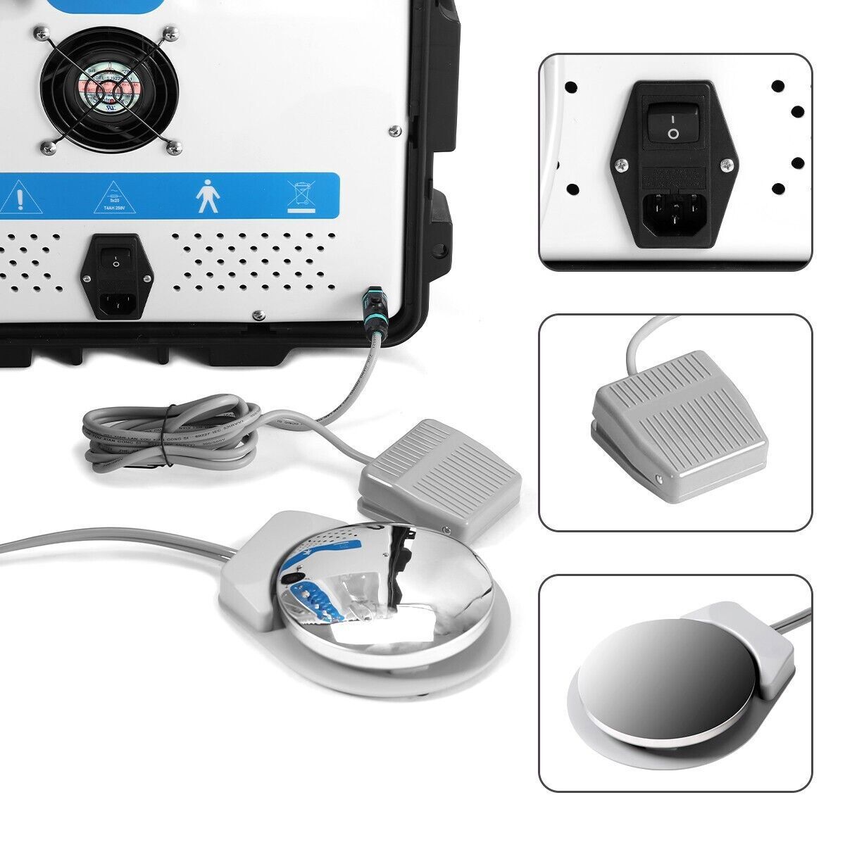Portable Dental Delivery Unit Rolling Mobile Case Air Compressor Suction System