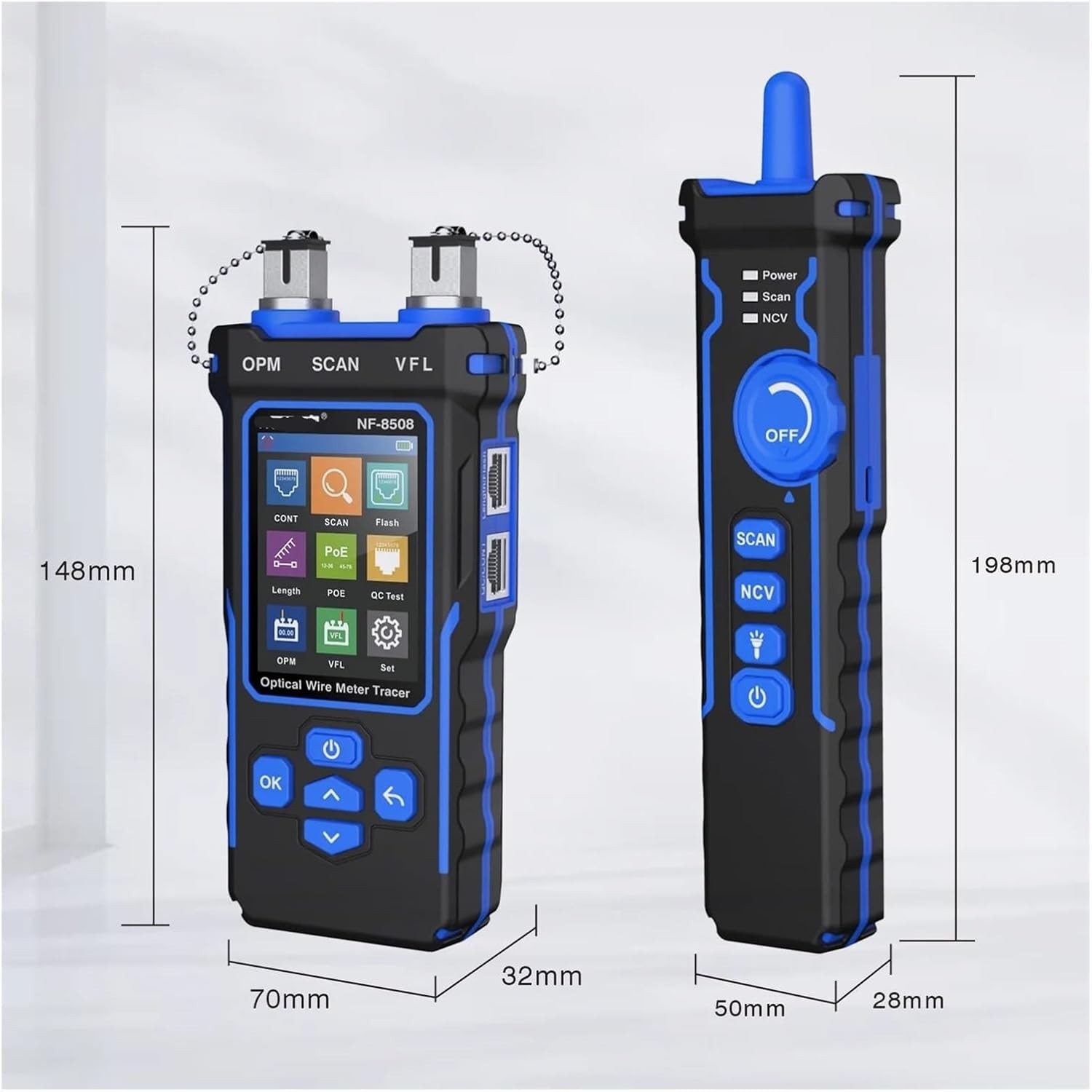 NOYAFA NF-8508 Optical Wire Meter Tracer, a 9-in-1 LAN Ethernet cable tester