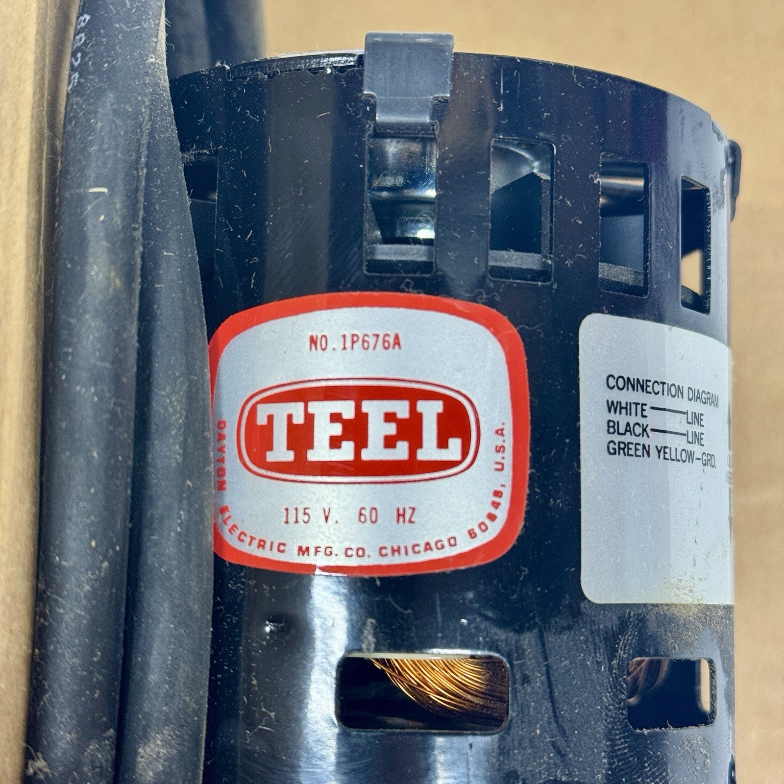 TEEL 1P676A CHEMICAL SOLUTION PUMP 1/30HP FAN COOLED MOTOR 115VOLTS