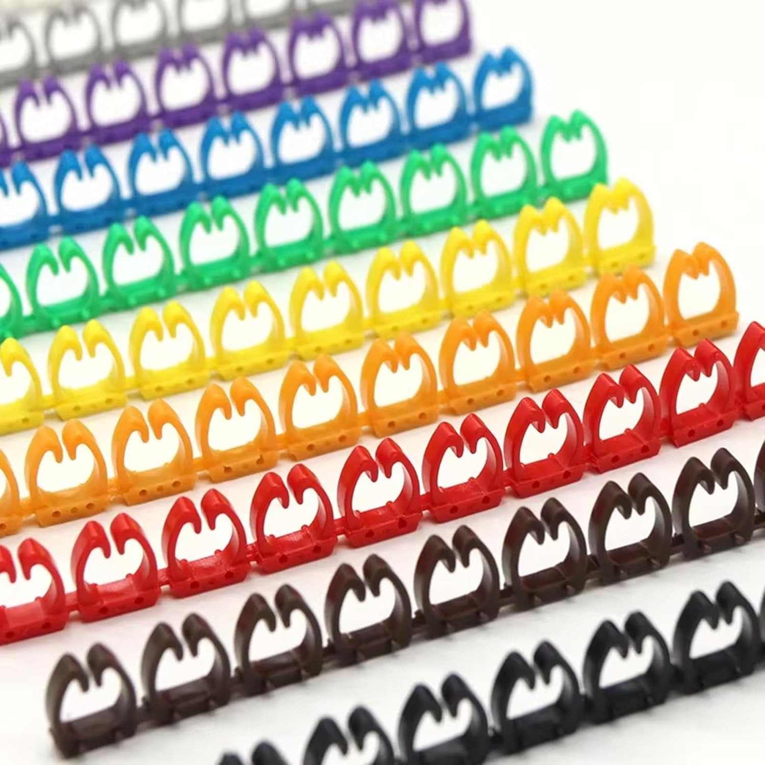 Wire Number Labels, 0.2 X 0.1In Colorful Wire Number Tube Cable Marker, Digital