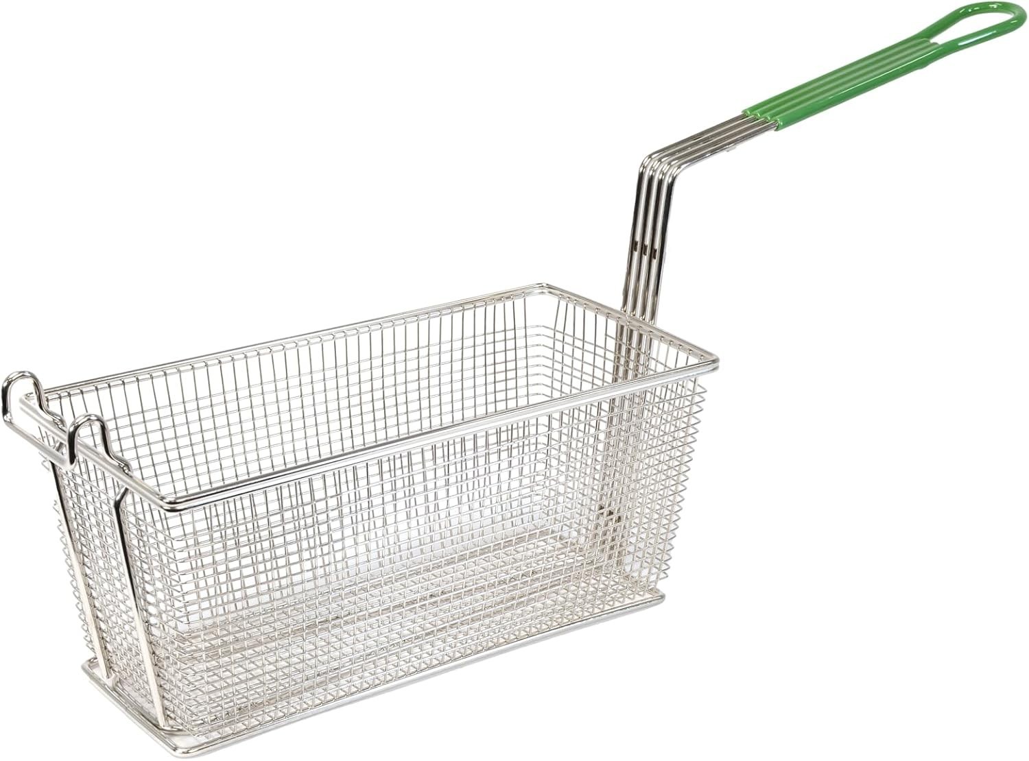 Prince Castle Commercial Fry Basket, 13.25″ X 6.5″ X 5.81″, Wire Mesh 678-P