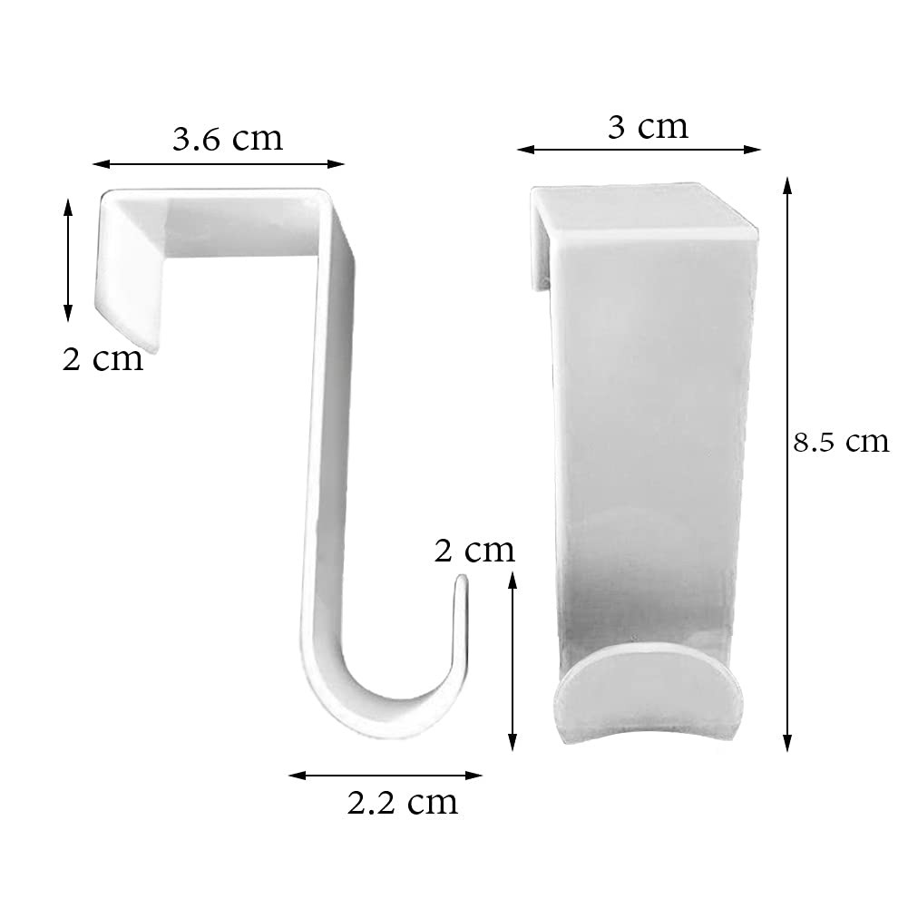 1St Choice Over The Door Hooks 6 Pack Reversible Sturdy Hooks Fits 1 3/8 And 1