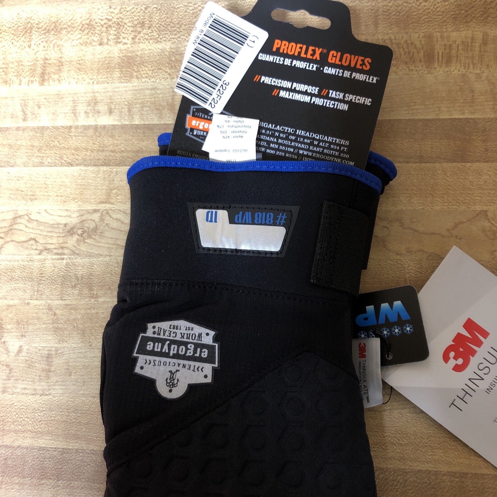 Ergodyne Proflex 818WP 2XL Thermal Waterproof Work Gloves New
