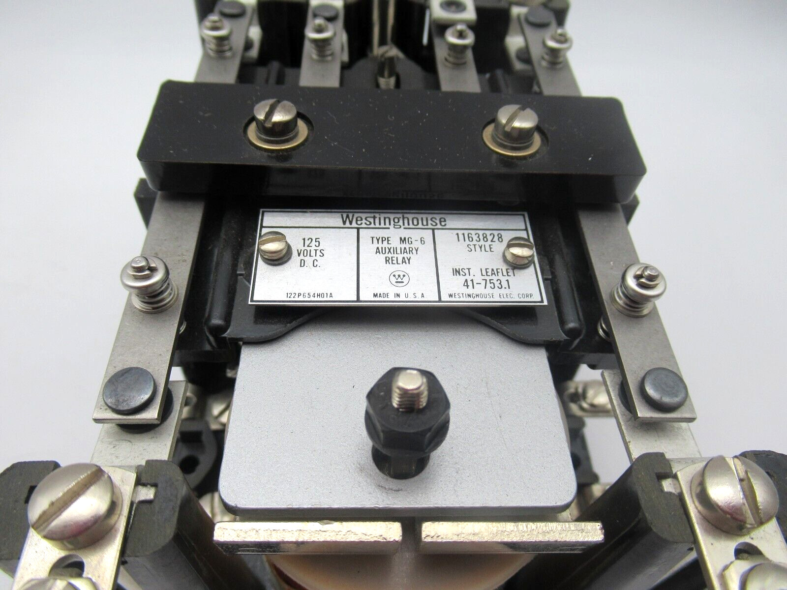 Westinghouse 1163828 MG-6 Contact Auxiliary Relay 125V *BRAND NEW*
