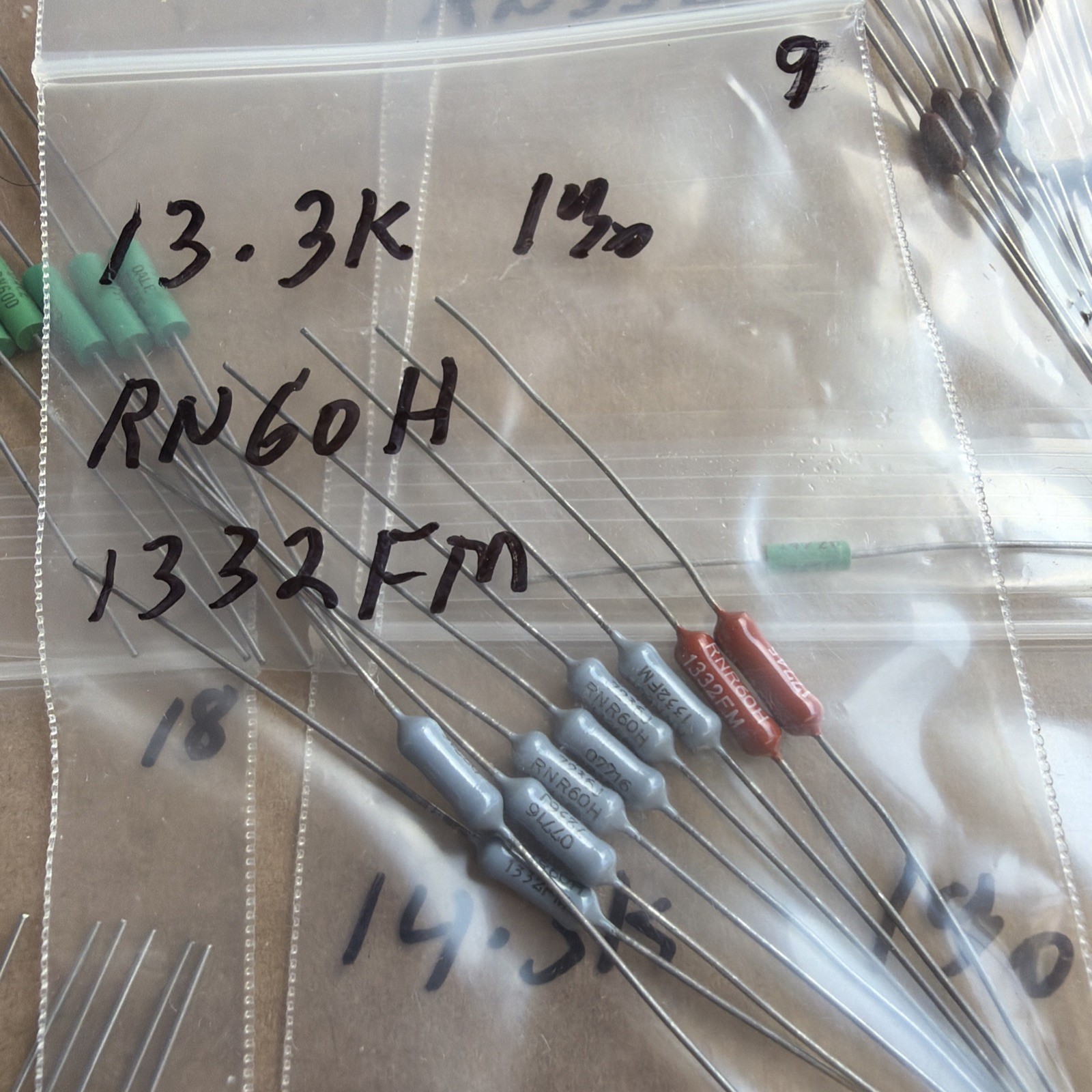 150pc Group Lot Of RESISTORS Dale & Other Mfg Look At Pictures New & Used #7