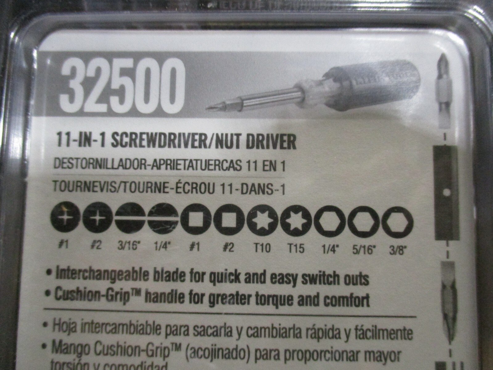 Free Ship, Klein Tools 85518 Multi-Bit Screwdriver/Nut Driver Set