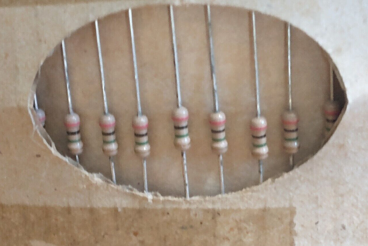 Reel/Spool 5000 2MΩ (2 MEG OHM) Carbon Film 1/4W 5% Resistors NEW-NOS SEI Corp