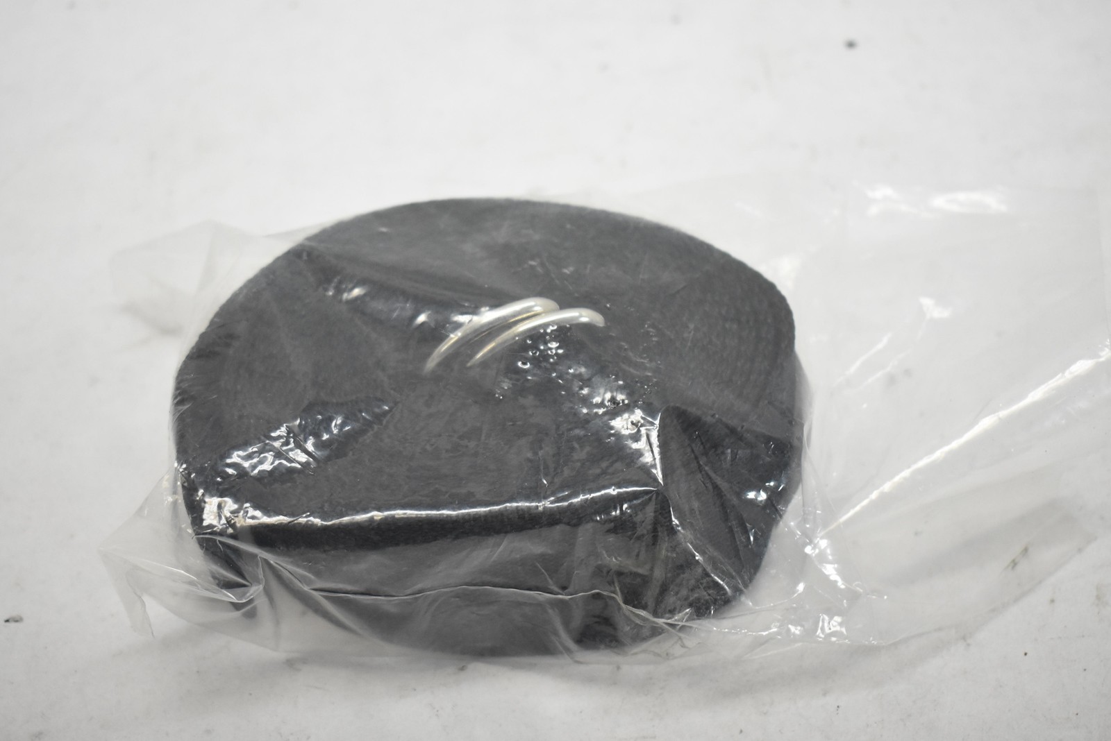 DMS 250201 Black Nylon Medical Webbing Strap Belt Roll Metal D-Rings Made USA