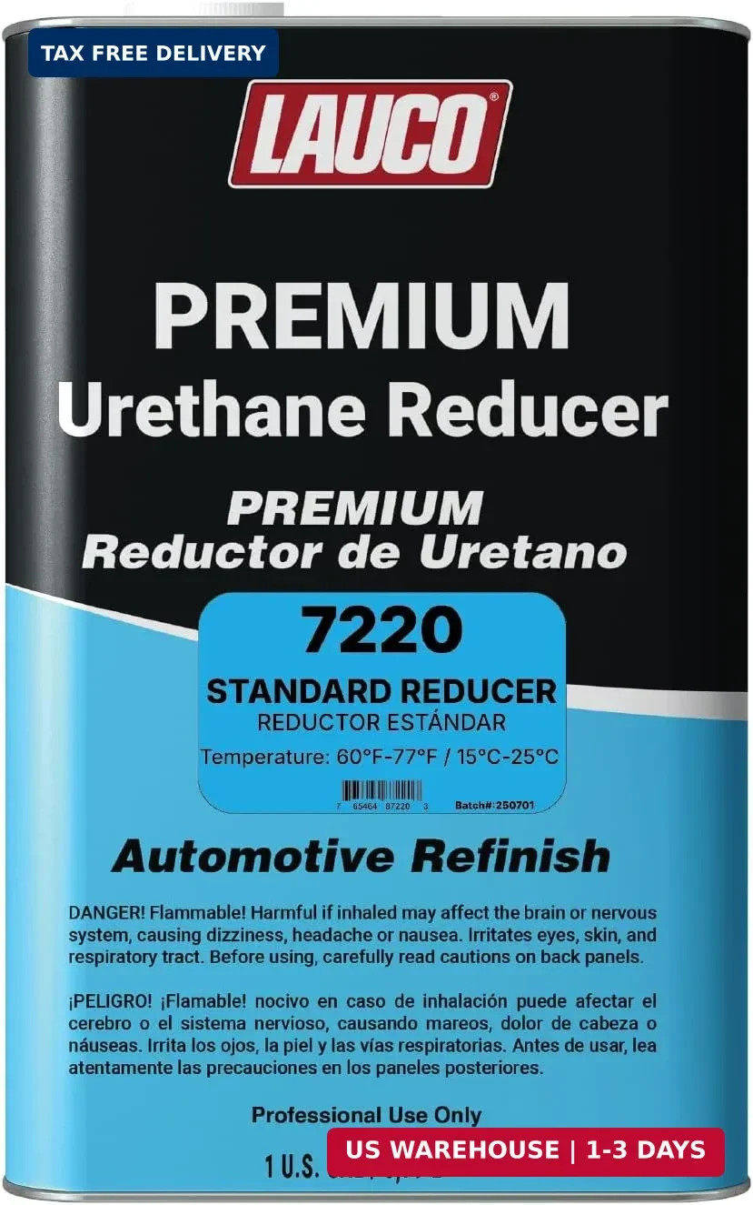 LAUCO Standard Urethane Grade Reducer (7220), 1 Gallon, 60°F – 77°F – for Automo