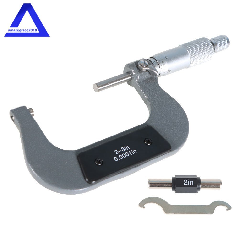 Outside Micrometer 2-3″/0.0001″ Carbide Tipped Precision Micrometer – NEW