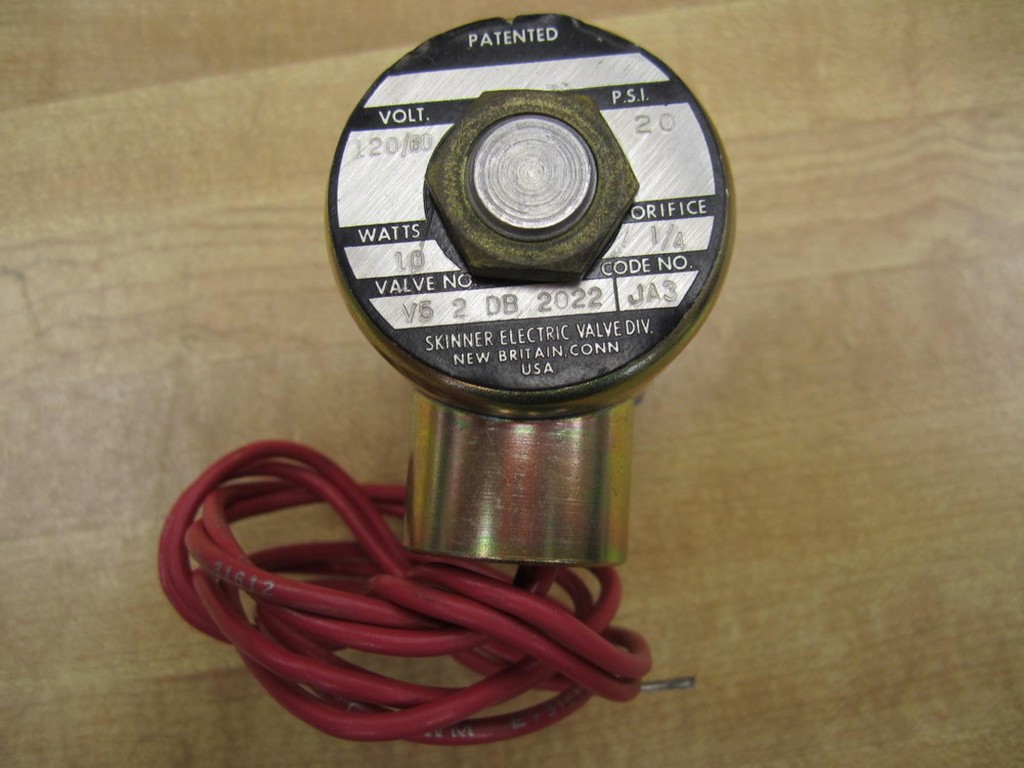 Skinner V5 2 DB 2022 Solenoid Valve V52DB2022 Red Wires