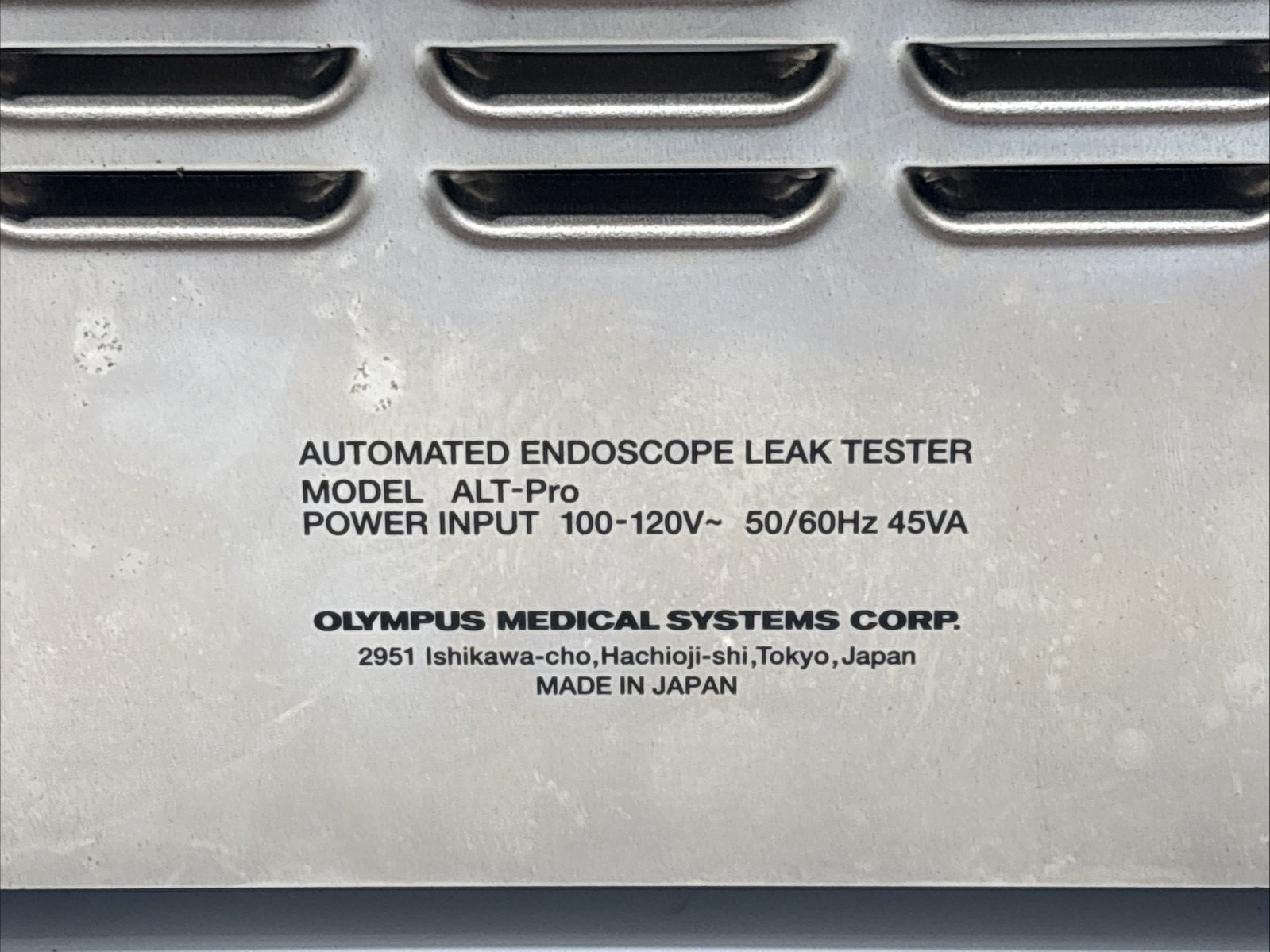Olympus Alt-Pro Automated Endoscope Leak Tester W 2 Hoses 30 Day Warranty!