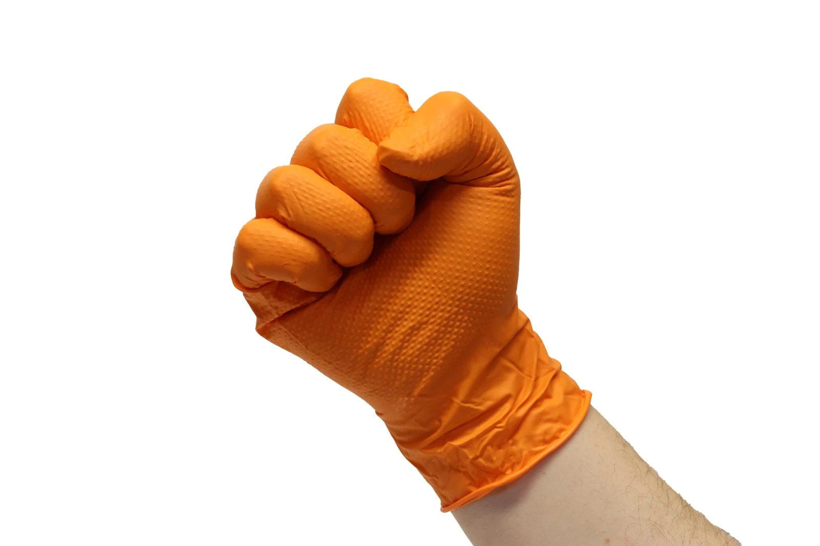 Tiger Grip Nitrile Gloves 8MIL Diamond Grip – Hi-VIS Orange – 1 Box/ 100 gloves