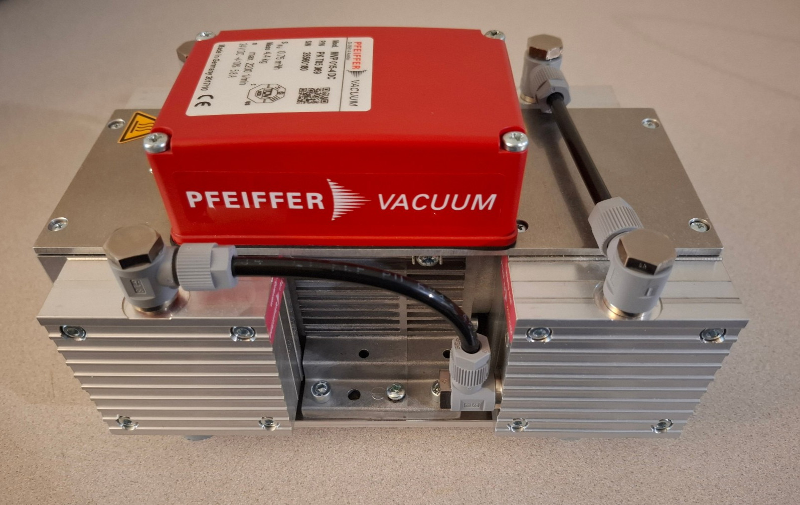 Pfeiffer Vacuum Diaphragm Pump, MVP 015-4 DC, PN#PKT05069, FOR PARTS or REPAIR
