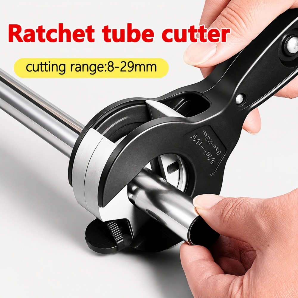 Heavy Duty Ratchet Pipe Cutter Tool for Cutting PVC PPR PE Copper Steel Metal