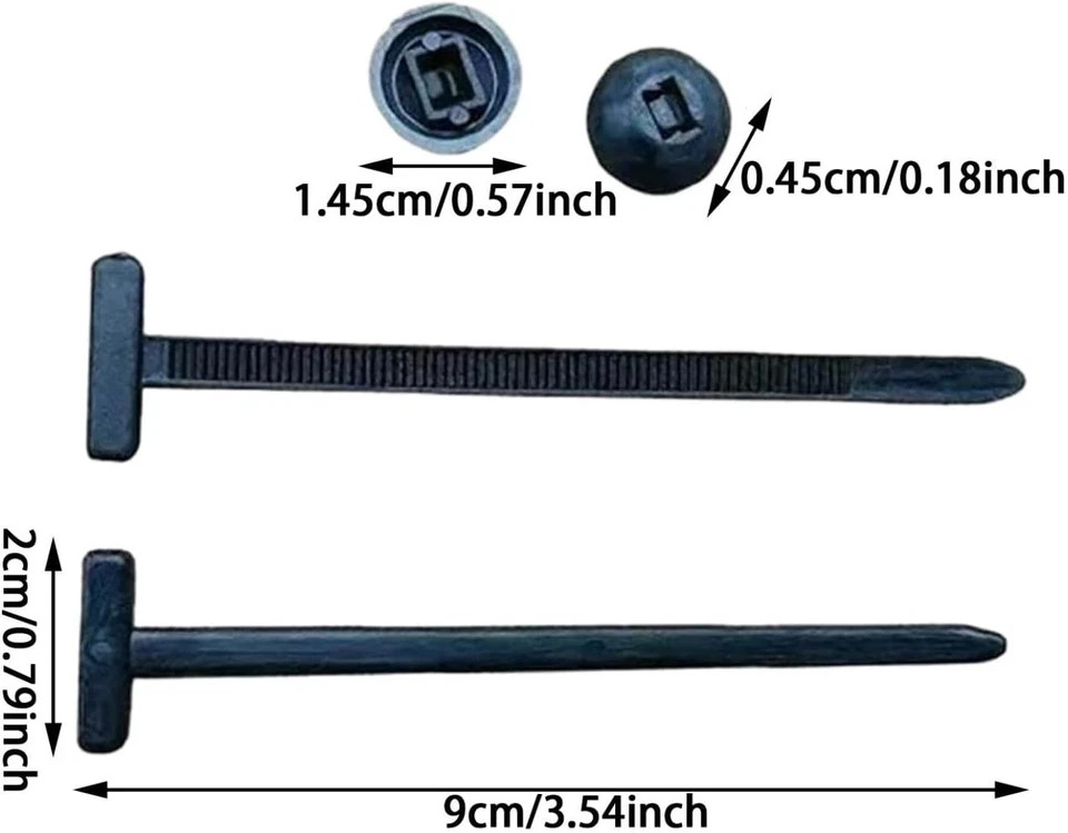 Nylon Universal Cable Tie Buckle, Heavy Duty Self-Locking Nylon Zip Ties Holder