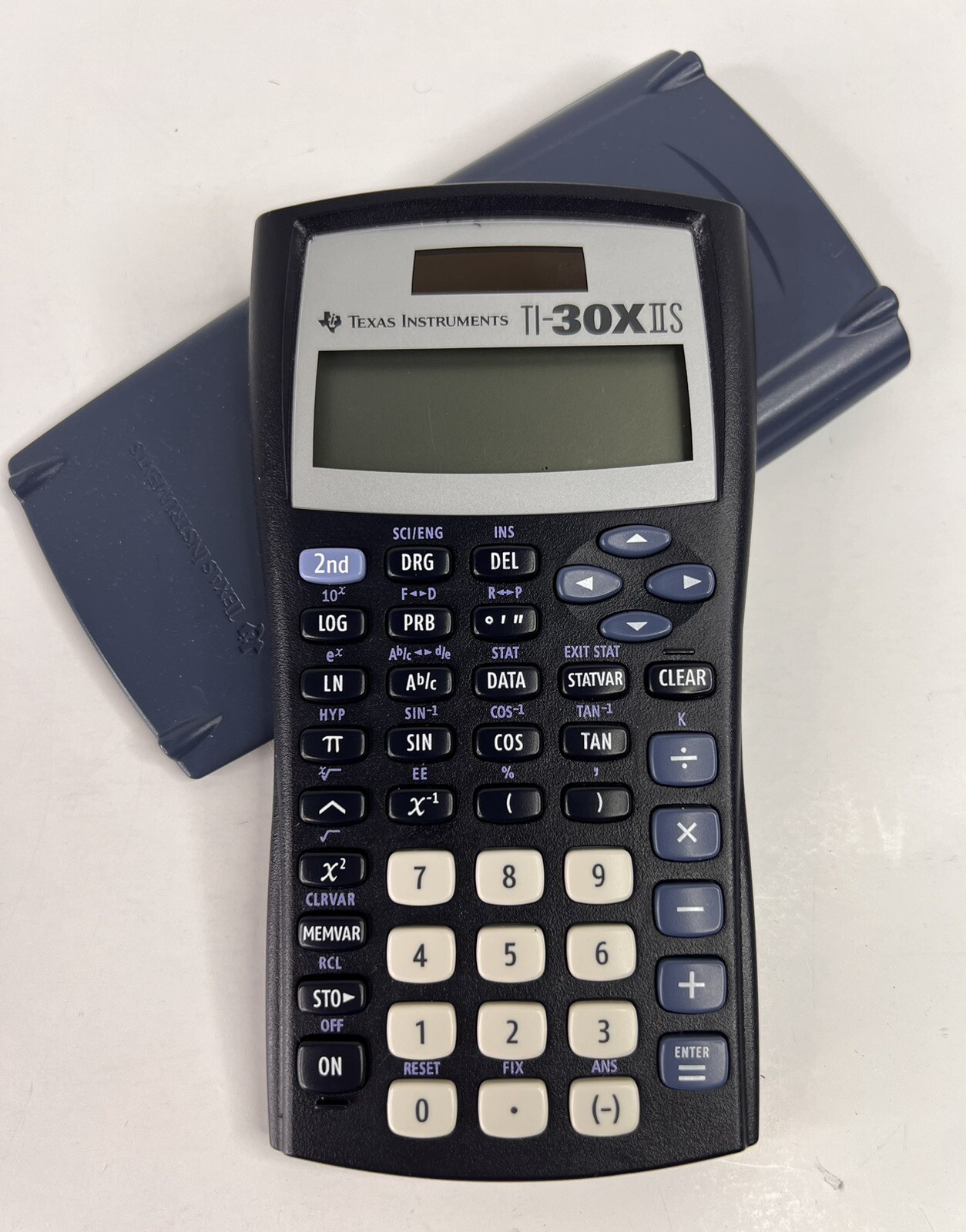 Texas Instruments TI-30x iiS Scientific Calculator – Solar – Black w/ Blue Cover