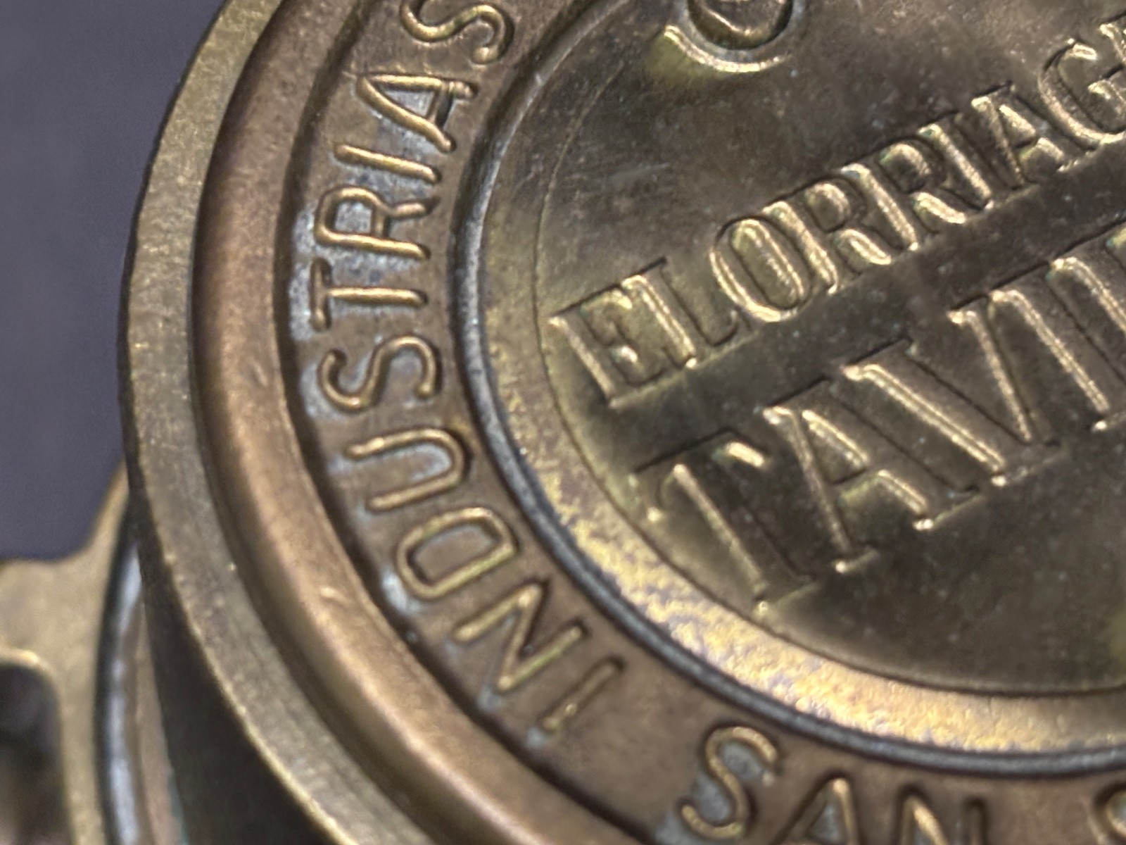 Elorriaga Tavira SOLID BRASS WATER METER SanSebastian Spain Industrial Chic 1964