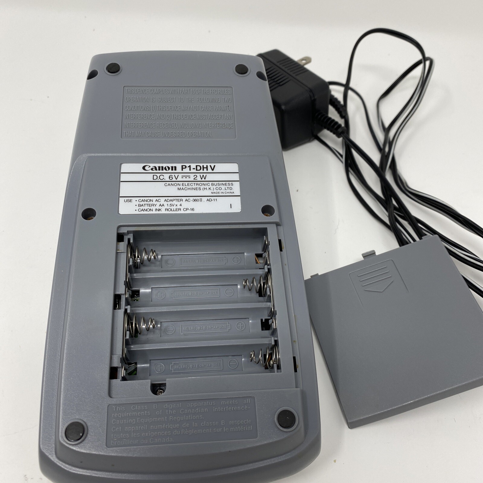 Cannon Palm Printer P1-DH V 12 Digit For Tax And Business With AC Adapter Tested
