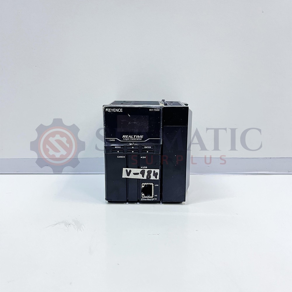 Keyence KV-7500 CPU unit with built-in EtherNet, V#984
