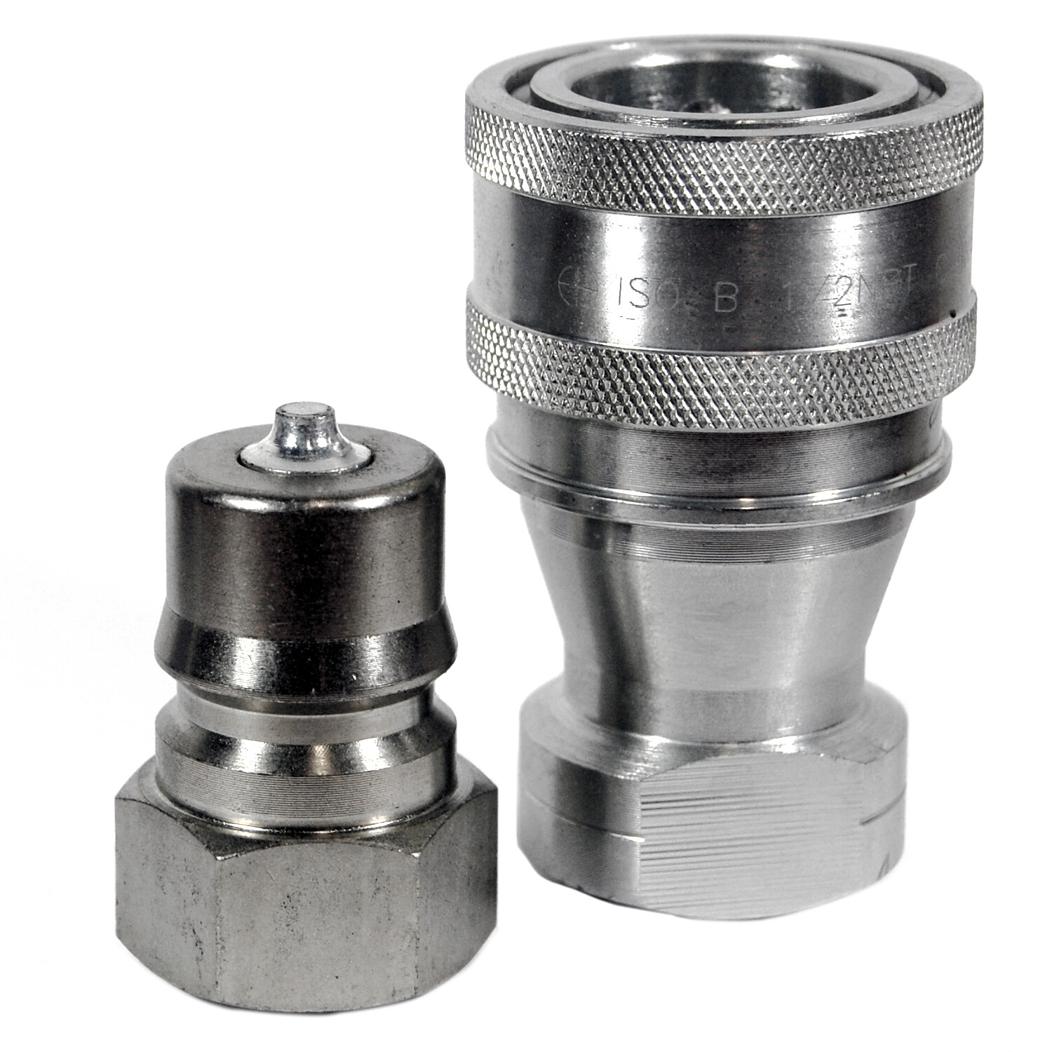 1 set 3/4″ ISO 7241-1 B Hydraulic Hose Quick Disconnect Couplers 700-12-12S